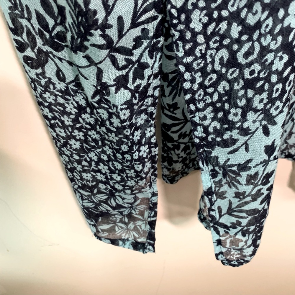 Teal viscose Kimono - Picture 3 of 6